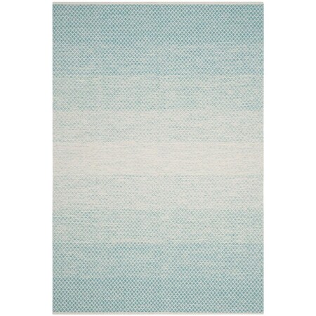 Safavieh 9 x 12 ft. Montauk Hand Woven Large Rectangle Area Rug, Turquoise and Ivory MTK601E-9
